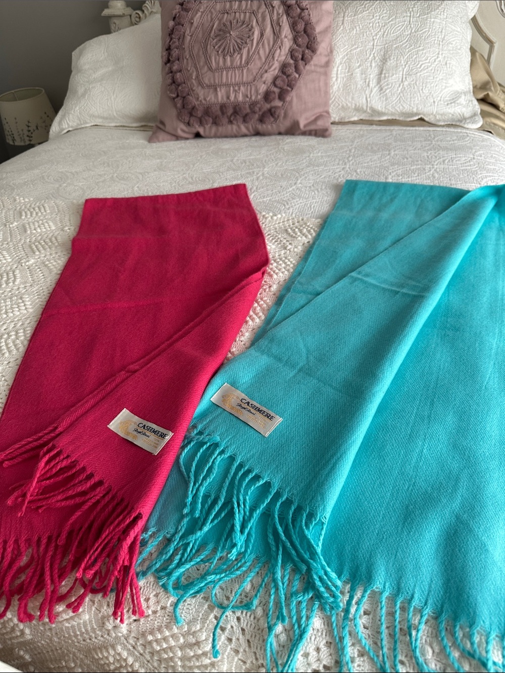 Nwots Royal Rossi Cashmere Scarves Lot of Two